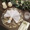 GOLD 10 Round 13" Metallic Foil Polyester Mesh Table PLACEMATS